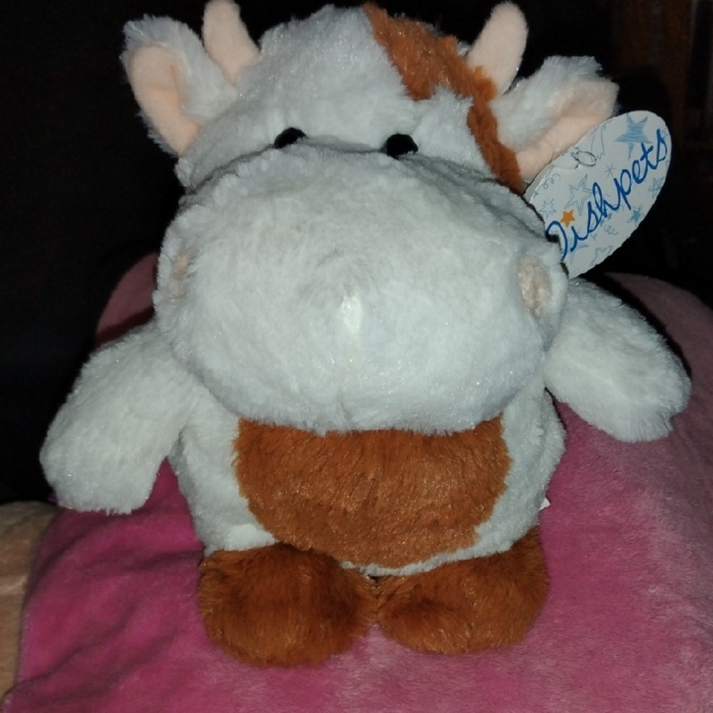 Vintage Cute Plush Cow Toy
